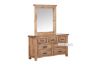 Picture of FRANCO 7-Drawer Solid NZ Pine Wood Dresser with Mirror