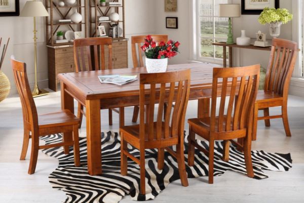 Picture of FOUNDATION 1.8M/2.1M 7PC & 9PC Dining Set (Rustic Pine)
