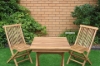 Picture of BALI Solid Teak Wood 3PC Outdoor Dining Set (60 Square Table)