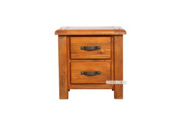 Picture of RIVERWOOD 2-Drawer Bedside Table (Rustic Pine)
