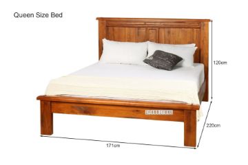 Picture of RIVERWOOD 4PC/5PC/6PC Bedroom Combo in Queen/King Size (Rustic Pine)