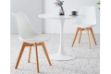 Picture of TULIP Dining Set  - 100cm table with 2 Chairs (White)