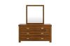 Picture of KASLYN 6-Drawer Solid Acacia Wood Dresser with Mirror