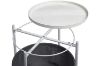 Picture of SASAKI Simple Side Table with Basket and Removable Tray (White)