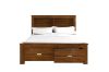 Picture of KASLYN Queen/King Bed Frame with Drawers & Shelves
