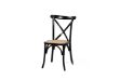 Picture of ALBION Solid Beech Cross Back Dining Chair with Rattan Seat (Black)