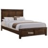 Picture of VENTURA Oak Platform Bed Frame - King Size