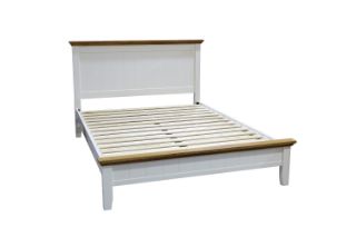 Picture of NOTTINGHAM  Solid Oak Bed Frame (White) - King