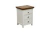 Picture of NOTTINGHAM 3-Drawer Solid Oak Bedside Table (White)