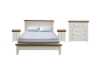 Picture of NOTTINGHAM Solid Oak Bedroom Combo (White) - 4PC Queen