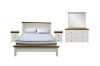 Picture of NOTTINGHAM Solid Oak Bed Frame (White) - 5PC King