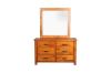Picture of RIVERWOOD 6-Drawer Dresser with Mirror (Rustic Pine)