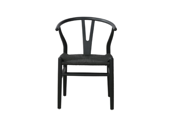Picture of  WISHBONE Solid Wood Y Replica Chair (Black)