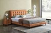Picture of AUGUSTA Genuine Leather Queen/King Size Bed Frame (Brown)
