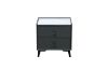 Picture of CUBA 2-Drawer Sintered Stone Top Bedside Table (Dark Grey)