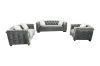 Picture of MALMO Velvet Sofa Range with Pillows (Grey) - 2 Seater