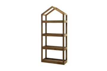 Picture of ELMORE 100% Reclaimed Pine Wood Scandi 4-Tier Shelf (199x85cm)