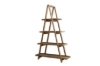 Picture of ELMORE 100% Reclaimed Pine Wood Scandi 4-Tier Triangular Shelf (120x183cm)