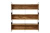 Picture of ELMORE Reclaimed Pine Wood Large Iron Shelf (190x180cm)