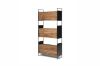Picture of ELMORE Reclaimed Pine Wood Narrow Iron Shelf (190x90cm)
