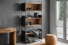 Picture of ELMORE Reclaimed Pine Wood Narrow Iron Shelf (90x190cm)