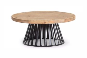 Picture of CARL D90 Reclaimed Pine Wood Round Coffee Table