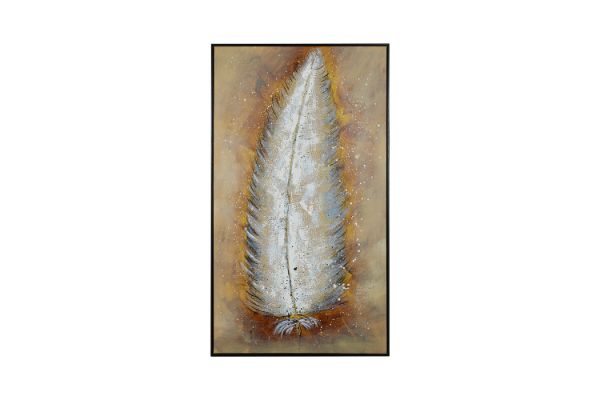 Picture of H76 Hand Oil Painting Canvas Wall Art With Black Frame ( 80x140cm)