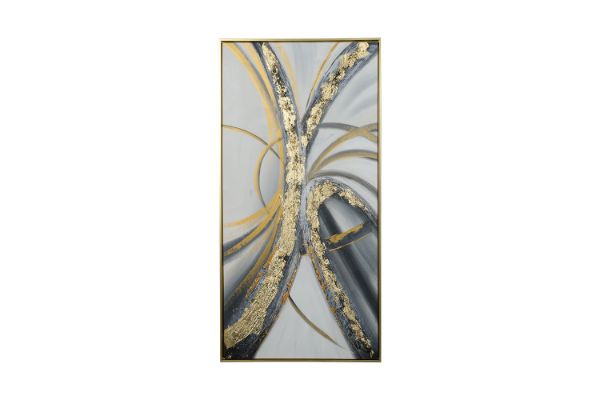 Picture of H78 Hand Oil Painting Canvas Wall Art With Golden Frame (60x120cm)
