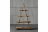 Picture of ELMORE 100% Reclaimed Pine Wood Scandi 4-Tier Triangular Shelf (120x183cm)