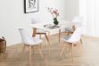 Picture of EFRON 1.2M/1.4M/1.6M 5PC Dining Set (White)