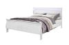 Picture of LOUIS Hevea Wood Bed Frame with LED Lighting Headboard in Queen Size (White)