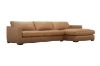 Picture of MAIA Feather Filled Sectional 100% Oil Waxed Leather Sofa