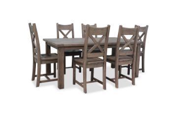 Picture of WESTMINSTER Solid Oak 7PC Dining Set (Walnut)
