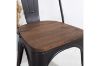Picture of TOLIX Replica Dining Chair With Solid Pine Wood (Matte Black)
