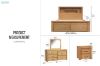 Picture of HEYFIELD Solid Oak Bedroom Combo Set - 5PC King
