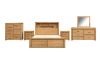 Picture of HEYFIELD 4PC/5PC/6PC Solid Oak Bedroom Combo Set in Queen/King Size
