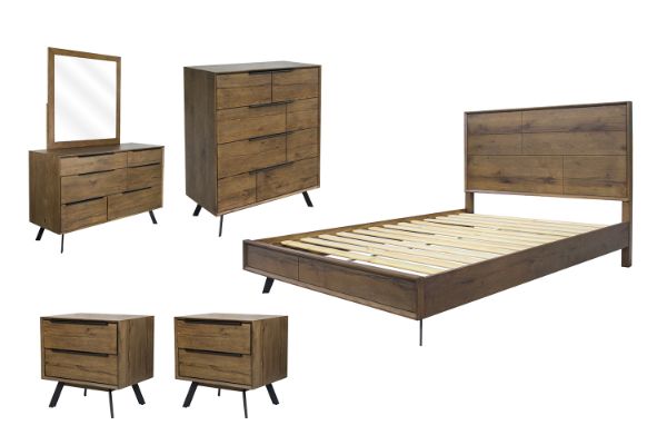 Picture of CLEVEDON Solid Oak Bedroom Range - 6PC King