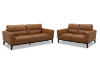 Picture of STONELAND 3/2/1 Seater 100% Genuine Oil Waxed Leather Sofa Range with Ottoman