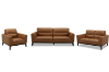 Picture of STONELAND 3/2/1 Seater 100% Genuine Oil Waxed Leather Sofa Range with Ottoman