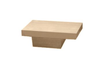 Picture of YUKI Japanese Low Height Bedside Table Without Back Panel