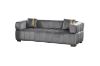 Picture of VEGAS Chesterfield Velvet  Sofa (Grey) - 3+2+1 Sofa Set