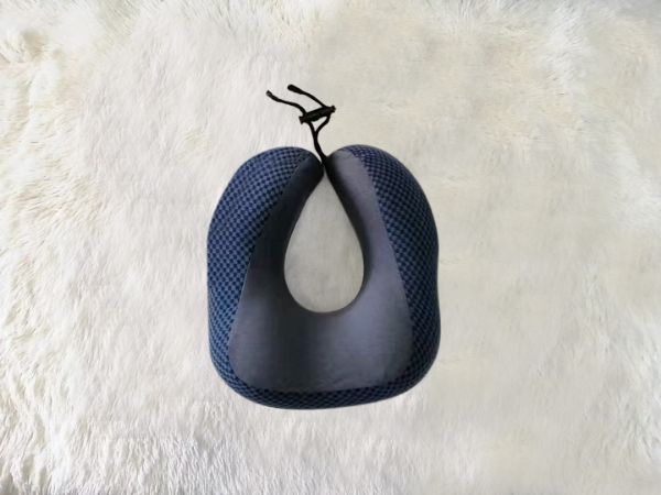 Picture of ENDY Memory Foam U-shape Neck Pillow - Blue Plaid