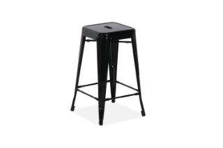 Picture of  TOLIX Replica Stool Seat H65 - Matt Black