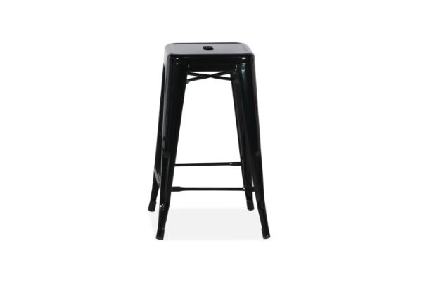 Picture of TOLIX Replica Bar Stool Seat H75 - Matt Black