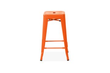 Picture of TOLIX Replica Bar Stool Seat H75 - Orange