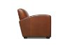 Picture of HEMINGWAY 100% Genuine Silky Aniline Leather Club Armchair