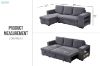 Picture of LUCENA Reversible Sectional Sofa Bed with Storage (Fine-striped Corduroy)