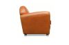 Picture of BOURBON 100% Genuine Silky Aniline Leather Club/Cigar Armchair