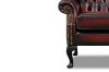 Picture of WILLIFORD 100% Genuine Leather Chesterfield High Back Wing Armchair  (Maroon)