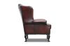 Picture of WILLIFORD 100% Genuine Leather Chesterfield High Back Wing Armchair  (Maroon)